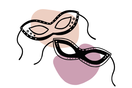 Maski karnawałowe do fotobudki – elegancki dodatek na imprezę