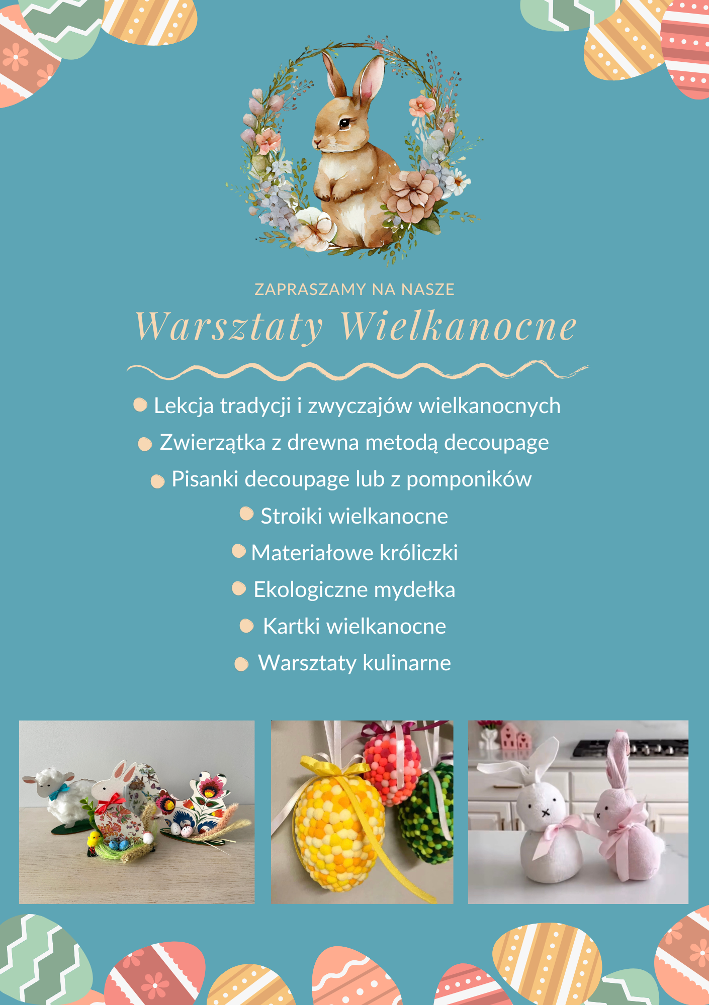 Warsztaty wielkanocne dla dzieci w Warszawie – zajęcia kreatywne i świąteczne ozdoby z firmą Harmonia